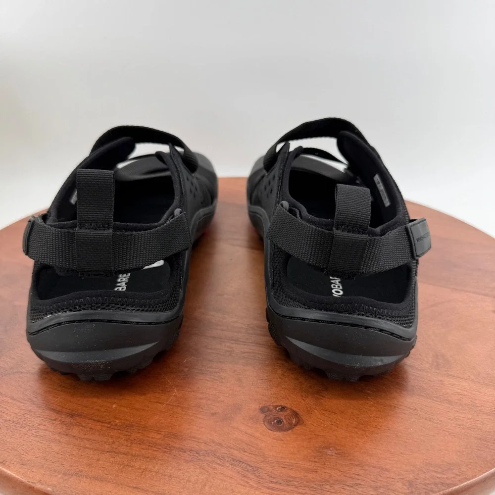 Vivobarefoot Tracker Sandal Mens Obsidian Black Minimalist Hiking EU 46/US 12.5